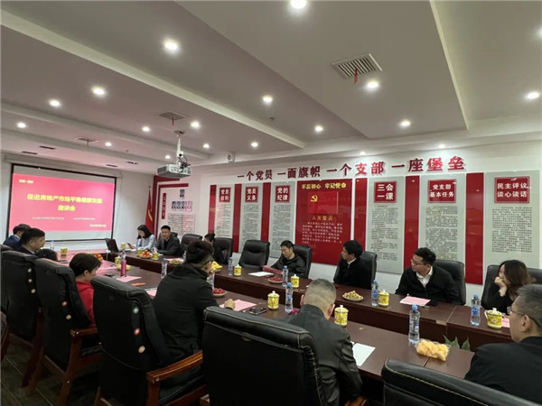 市古鎮(zhèn)公司領(lǐng)導(dǎo)參加促進(jìn)房地產(chǎn)市場平穩(wěn)健康發(fā)展座談會