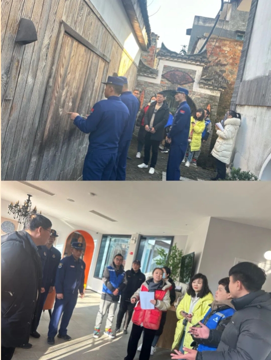 井巷物業(yè)公司聯(lián)合消防救援站、社區(qū)開展安全隱患大排查工作
